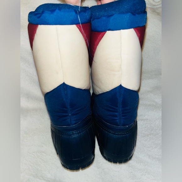 Vintage Colorblock Snow Moon Puffer Boots sz 9 - Picture 4 of 12